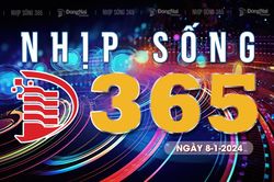 Bản tin truyền hình 'Nhịp sống 365' thứ hai 8-1-2024