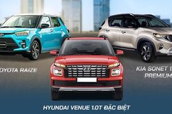 Tầm giá 500 triệu, chọn 'tân binh' Hyundai Venue hay KIA Sonet, Toyota Raize?