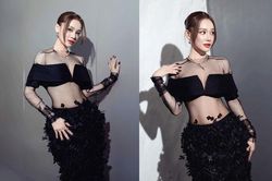 Nhã Phương khiến fan trầm trồ khi hiếm hoi diện váy có thiết kế táo bạo khoe trọn body quyến rũ