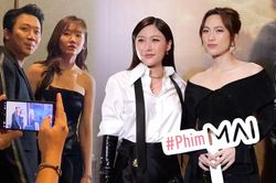 Hari Won đọ sắc cùng em chồng và nàng thơ mới của Trấn Thành tại họp báo công bố phim Mai