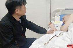 Đại úy Công an bị thương trong quá trình làm nhiệm vụ