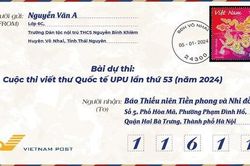 Bài mẫu viết thư UPU lần thứ 53: Hãy tiếp tục xây dựng thế giới trở nên tốt đẹp hơn