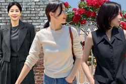Phong cách thời trang đơn giản, trẻ trung của Lee Bo Young ở tuổi 45