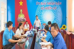 Tỉnh đoàn An Giang kiểm tra công tác chuẩn bị Đại hội Hội Liên hiệp Thanh niên Việt Nam xã Kiến An