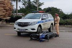 Công an Quảng Nam thông tin vụ nam thanh niên tử vong sau va chạm với xe CSGT