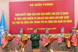Gần 800 lượt quân nhân và công an đã lên đường làm nhiệm vụ gìn giữ hòa bình Liên hợp quốc