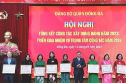 Đống Đa không có tổ chức cơ sở Đảng xếp loại hoàn thành nhiệm vụ và yếu kém