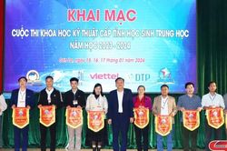 95 dự án tham gia Cuộc thi Khoa học kỹ thuật cấp tỉnh dành cho học sinh trung học