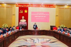 Ban Chỉ đạo phòng, chống tham nhũng, tiêu cực tỉnh họp Phiên thứ 7