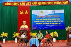 Công an - Hội Phụ nữ tỉnh Phú Yên truyền thông phòng, chống tội phạm
