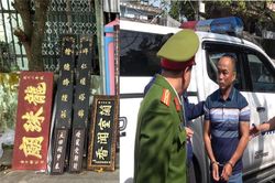 Hai đối tượng trộm cắp nơi thờ tự sa lưới