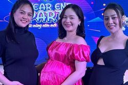 Phương Oanh, Thu Quỳnh, Lan Phương gây bất ngờ khi đứng chung 1 khung hình