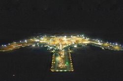 Công trường sân bay Long Thành thi công xuyên đêm những ngày cận Tết
