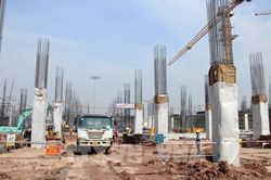 Nhà ga T3 sân bay Tân Sơn Nhất đạt khoảng 50% khối lượng phần thô