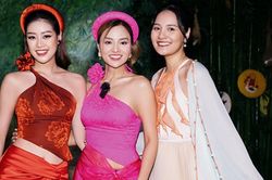 Vũ Thu Phương cùng dàn hoa hậu, á hậu trẩy hội xuân