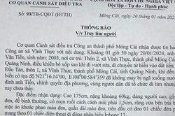 Trên đường đi vớt sứa về, một thanh niên ngã xuống biển mất tích