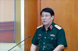 Đại tướng Lương Cường thăm, tặng quà Đồn Biên phòng Cửa khẩu quốc tế Thanh Thủy
