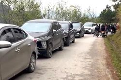 Băng giá phủ kín đỉnh Mẫu Sơn, du khách ùn ùn kéo đến ngắm