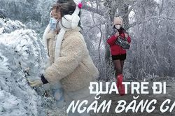 Đăng ảnh con gái ngắm băng giá trên đỉnh Mẫu Sơn, người mẹ bất ngờ bị dân mạng chỉ trích