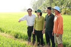 Phó Chủ tịch UBND tỉnh An Giang Nguyễn Thị Minh Thúy thăm đồng và kiểm tra phòng cháy chữa cháy rừng