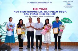 Đẩy mạnh xúc tiến thương mại sản phẩm OCOP, sản phẩm khởi nghiệp