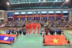 Giao lưu văn nghệ, thi đấu giao hữu thể thao giữa học sinh tỉnh Điện Biên với học sinh 6 tỉnh Bắc Lào