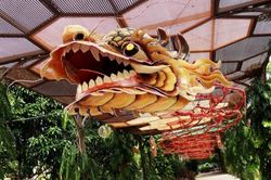 Độc đáo linh vật rồng dài 63 mét ở Làng nghề Trường Sơn