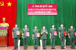 Bộ đội Biên phòng tỉnh An Giang tổ chức lại phòng chuyên môn