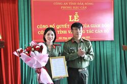 Tuyển dụng em gái Liệt sĩ Vũ Văn Nam vào CAND