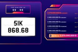 Kết quả đấu giá biển số xe ngày 31/1: Biển đấu giá thành công không nhiều, giá trị thu được cao đột biến