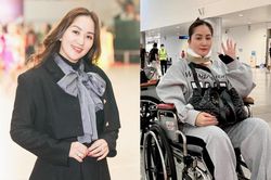 Khánh Thi thừa nhận 'tham làm việc', hé lộ hình ảnh ngồi xe lăn hậu phẫu thuật ở nước ngoài
