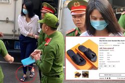 Đôi dép hàng chục triệu được Ngọc Trinh diện đến tòa bất ngờ gây chú ý