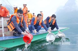 Na Hang phát động thả cá tái tạo, bảo vệ nguồn lợi thủy sản