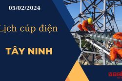 Lịch cúp điện hôm nay ngày 05/02/2024 tại Tây Ninh