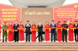 Khánh thành công trình nâng cấp, cải tạo Nghĩa trang liệt sĩ thành phố