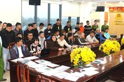 Công an Nghệ An phối hợp triệt xóa băng nhóm giả danh cán bộ tư pháp lừa đảo công dân Việt Nam, bắt 32 đối tượng