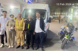 Dùng mô tô đặc chủng mở đường đưa cháu bé đi cấp cứu kịp thời