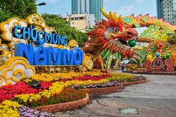 TP.HCM lưu giữ linh vật rồng ở đường hoa Nguyễn Huệ đến hết tháng Giêng