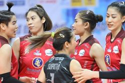 Kiều Trinh - Lâm Oanh bùng nổ, Supreme Chonburi thua đáng tiếc ở bán kết giải bóng chuyền VĐQG Thái Lan