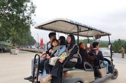 Cấm xe điện 4 bánh hoạt động chở khách tại Khu di tích Côn Sơn