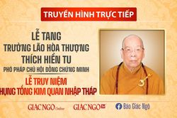 Lễ truy niệm, phụng tống kim quan Trưởng lão Hòa thượng Thích Hiển Tu nhập bảo tháp