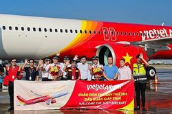 Đầu Xuân Giáp Thìn, Vietjet đón chào tàu bay mới thứ 105