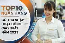 TOP 10 ngân hàng có tổng thu nhập cao nhất năm 2023