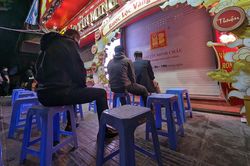Hà Nội: Thưa thớt người chờ mua vàng lấy may Ngày Vía Thần Tài
