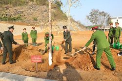 Công an tỉnh Sơn La ra quân Tết trồng cây Xuân Giáp Thìn 2024