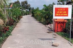 Huyện Trần Văn Thời: Thiệt hại trên 9 tỷ đồng do sụt lún