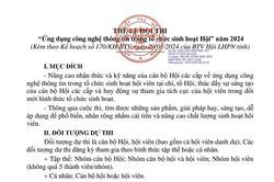 Kế hoạch tổ chức Hội thi Ứng dụng công nghệ thông tin trong tổ chức sinh hoạt Hội