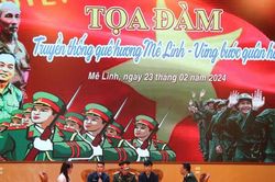 187 tân binh huyện Mê Linh sẵn sàng lên đường làm nhiệm vụ