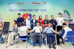 Hiến máu tình nguyện 'Chung dòng máu Việt năm 2024'