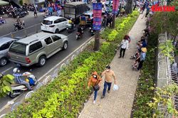 TP Hồ Chí Minh: 'Biến' vỉa hè bị chiếm dụng thành mảng xanh, lối đi bộ